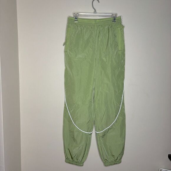 urban outfitters womens sweatpants size M light green with reflective sides - Picture 1 of 5